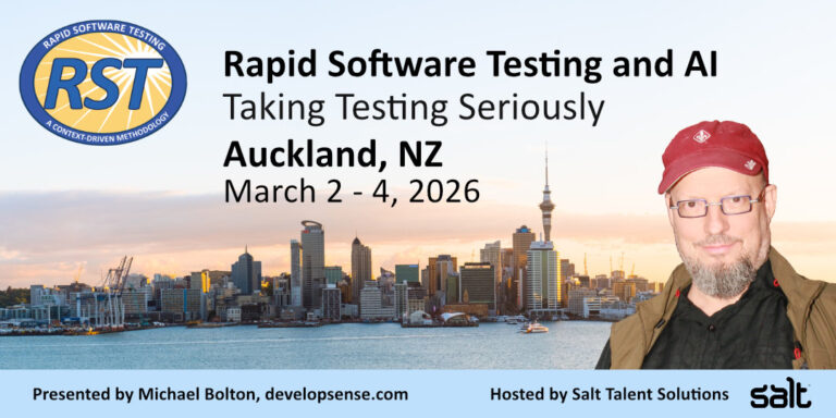 Rapid Software Testing and AI with Michael Bolton — Rapid Software Testing