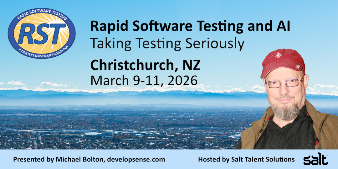 Rapid Software Testing and AI with Michael Bolton — Rapid Software Testing